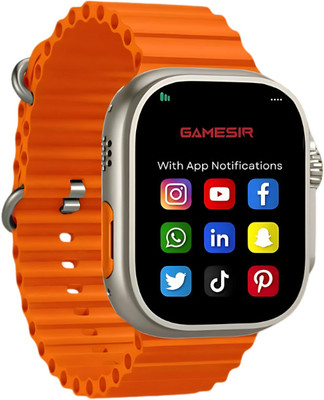 Techio T800 Smart watch Network supported S6 Smartwatch (Orange Strap, Free Size) Smartwatch(Orange Strap, Free)