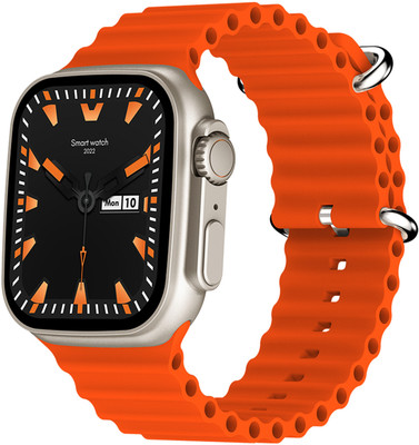 Fire-Boltt Warrior 49.8mm (1.96) Largest Display, BT Calling Smartwatch 120+ sports modes Smartwatch(Orange Strap, Free Size)