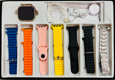 keeva 7in1 ultra Bluetooth calling smart watch Smartwatch(Multicolor Strap, Free size)