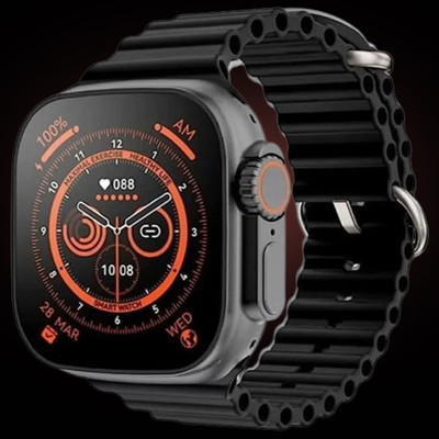 SHIVAAY ENTERPRISES T800 Ultra Smart Watch With Wireless Charging T306 Smartwatch(Black Strap, Free Size)