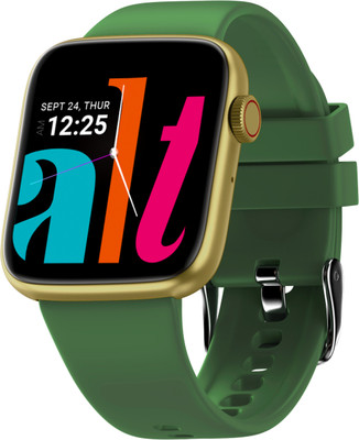 Alt Lit, 1.85 HDDisplay, Bt Calling, 7 Day Battery, AI Voice Asst, Rotating Crown Smartwatch  (Moss Green Strap, Regular) For Rs. 999 @ 75 %