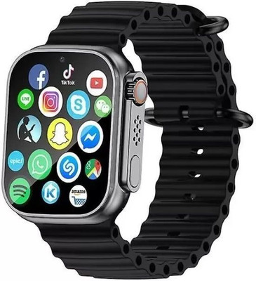 Hanuman Enterprise T800 ULTRA SMARTWATCH BLACK FOR MAN AND WOMAN Smartwatch(BLACK Strap, 5)