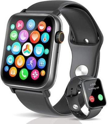 Roods New T500 Ultra Smartwatch With Bluetooth Calling & Additional Features Smartwatch(Black Strap, Free Size)