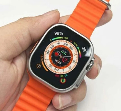 Veu T800 ULTRA Smart Watch No sim card Opetion Smartwatch NO sim card Smartwatch(ORANGE Strap, free size)
