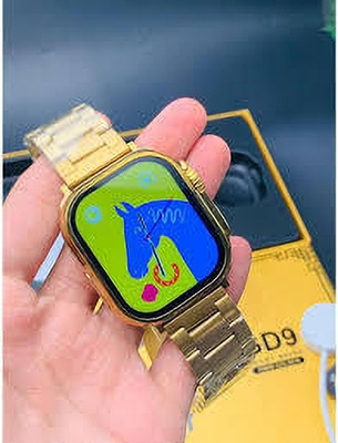 phinix C9 Model with Bluetooth Calling Smartwatch with Fitness Health Sports Music Smartwatch(Gold Strap, Free Size)