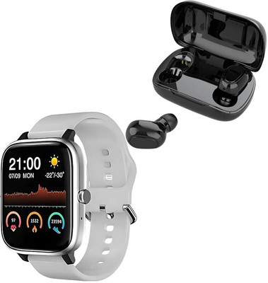 DRUMSTONE C824 Calling Watch & TWS Earbuds: Sporty & Versatile Combo! Smartwatch(Multicolor Strap, Free size)