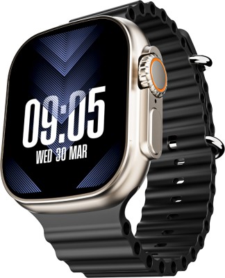 TECHMAZE i40 Ultra Dark Golden BT Microphone Calling with 25+ New Features NO Color Fade Smartwatch(Black Strap, Free Size)