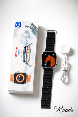 Roods Roods T800 Ultra 8 Smartwatch with Long Battery (Black Strap) Smartwatch(Black Strap, Yes)