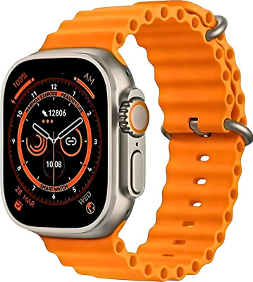 TechElectro t 10 ultra orange Smart Watch Display, Bluetooth Calling -139 Smartwatch(Orange Strap, 1.99)