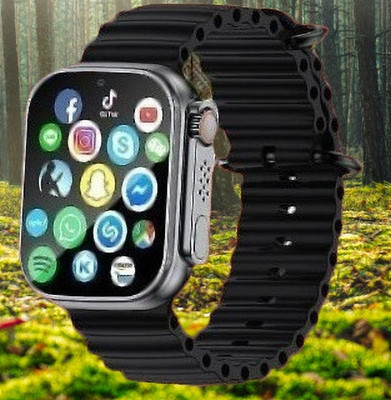 BEST BOOST T800 ultra Series 8 with AI assistant, bluetooth calling and fitness tracker Smartwatch(Black Strap, Free Size)