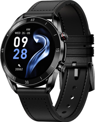Fire-Boltt Almighty 35.3mm (1.39) AMOLED BT Calling High Res 464*464, Voice Assistance Smartwatch(Black Strap, Free Size)