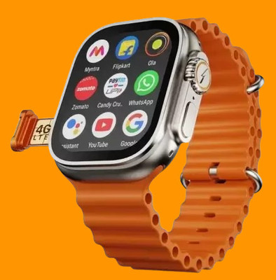 firetouch A8 Orange T10 Smartwatch With Fast Charging No Sim Smartwatch(Orange Strap, Free Size)