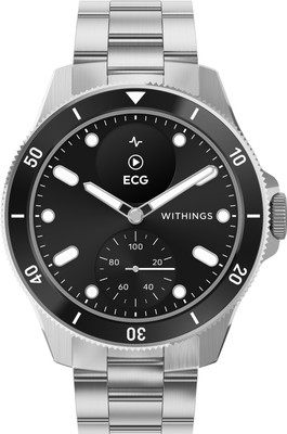 Withings ScanWatch Nova Heart Health Monitor, ECG, SPO2,Sleep, 30 Day Battery Life Hybrid Smartwatch(Black Strap, 42mm)