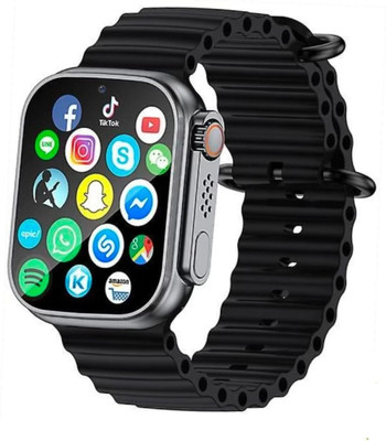 Vsh T800 Ultra smart watch with WiFi GPS Sim Card 4G S9 Smartwatch (Black Strap) Smartwatch(black Strap, Free Size)