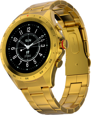Fire-Boltt Celestia Luxury Steel 33.5mm (1.32) Display, BT Call, 120 Sports, 60Hz Refresh. Smartwatch (Gold Strap, Free Size) For Rs. 1799 @ 78 %