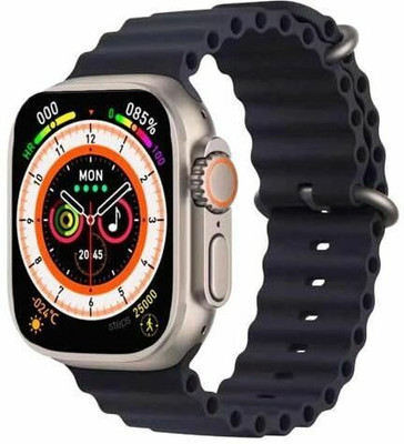Fuziqra T800 Ultra 1.99-inch Infinite Display Smartwatch with Bluetooth Calling Smartwatch(Black Strap, Free Size)