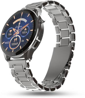 Pebble 1.43'' Amoled,Luxury Metal Smartwatch,AOD, BT Calling,Rotating Crown Smartwatch