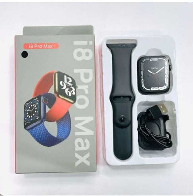 Cyxus 4G I8 Pro Max Android & IOS With Calling Functions Smartwatch(Black Strap, Free)