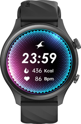 Fastrack Vivid Pro 1.43″ AMOLED Display With AOD(466×466),Functional Crown,BT Calling Smartwatch  (Black Strap, Free Size) For Rs. 2499 @ 69 %
