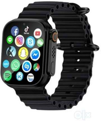 SGG UltraT-800 Series 8 Bluetooth Call 4G Network Smartwatch(Black Strap, Free Size)