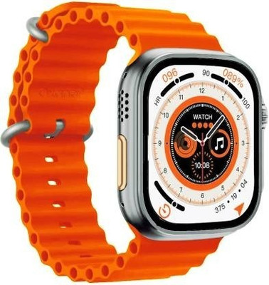 Svcreation New T800 Ultra Watch with Advanced Bluetooth Calling, ocean strap Smartwatch(Orange Strap, Free)