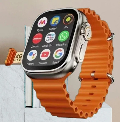 STAR A9 New T10 Orange Ultra With No Sim Option Smartwatch(Orange Strap, Free Size)