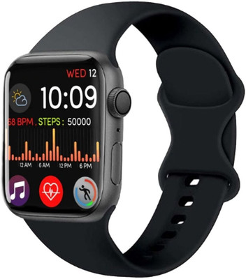 Wrixty GameSir T500 BT Calling Big Display Full Touch with Charger & More Features Smartwatch(Black Strap, 1.69 Inch Big Display)