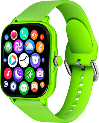 RelElseTech H6 Smartwatch Calling,Fitness,Heart Rate Tracking Kids Girls & Boys (6-22 Years) Smartwatch(Red Strap, 1.9 Inch Huge First Big Display)