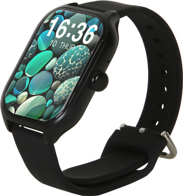 BLEAT F12 Smartwatch 2.01 Inch HD infinite AMOLED Display BT CALL, weather Forecast Smartwatch(BLACK Strap, FREE SIZE)