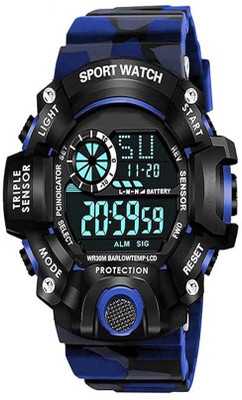 OROLOGIO A Digital Watch Army Strap Waterproof Sports Watch for Men's Kids Watch for Boys Smartwatch(BLUE Strap, KIDS)