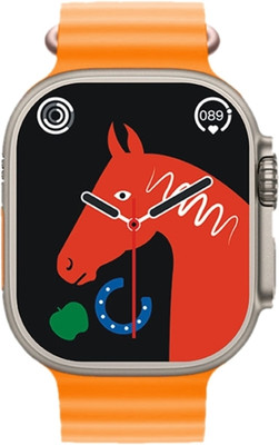 Lv enterprises T800 Android Smart Watch Men 4G Network T800 BT Call GPS T800 Ultra Smartwatch(Orange Strap, Free Size)