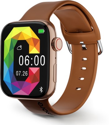 Gizmore GizFit CLOUD 1.85 IPS Large Display | AI Voice Assistant | Bluetooth Calling Smartwatch(Brown Strap, Free Size)