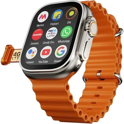 Ghostcreation T800 Ultra smartwatch with Personalize your smartwatch with various styles Smartwatch(ORANGE Strap, Free Size)