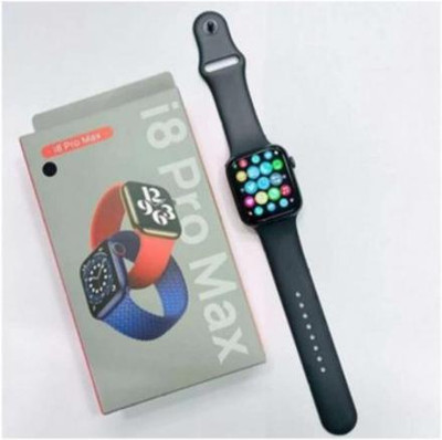 Raysx 4G I8 Pro Max With Android & IOS Features Mode Smartwatch(Black Strap, Free)