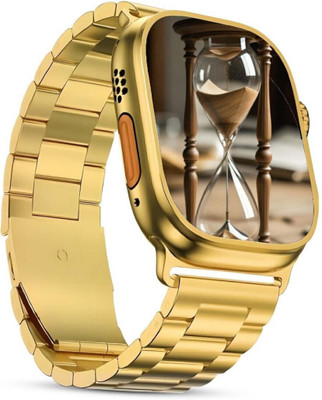 Anil Enterprises S9 Ultra Gold Edition With Sports Mode Golden SmartWatch for Businessman T13 Smartwatch(Multicolor Strap, Free Size)