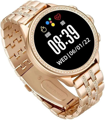MELZRON Gen-9 Always on Display with Sport & Gaming mode Bluetooth Smartwatch Smartwatch(Rose Gold Strap, Free Size)
