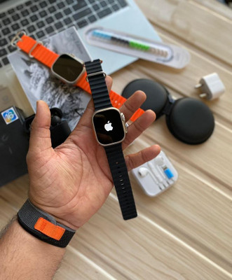 Tarido Icon 4 with Stunning 1.96'' AMOLED Display, Metallic Finish, BT Calling Smartwatch(BLACK Strap, FREESIZE)