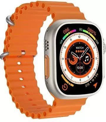 TechElectro T800 Ultra Watch Smartwatch(Orange Strap, Free size)