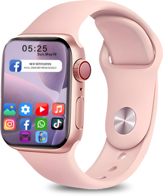 Wyltron i8 Pink BT Calling, Cupple gift, Daily activity Tracker Music, Sports Music Smartwatch(Pink Strap, Free Size)