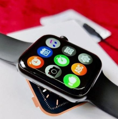 Wrixty T500 Bluetooth Calling Touch Watch Fitness Health Sports Music Smartwatch(Black Strap, 1.77 Inch Sunlight Proof Display)