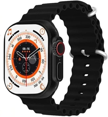 FLIPZONE T800 ultra smart watch with wireless charging Smartwatch(Black Strap, For All)