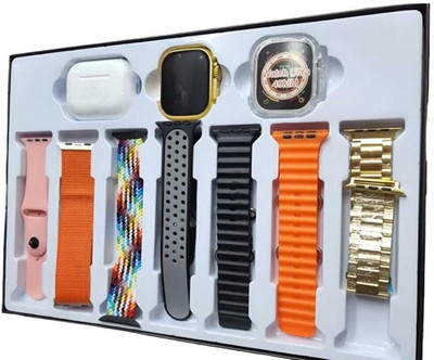EVAAENTERPRISES H20 Ultra watch with 7 Multicolor Straps and 1 High Quality Earbud Smartwatch(Multicolor Strap, Free Size)