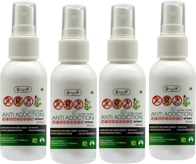 Vringra Anti Addiction Spray-Nasha Mukti Drops-Addiction Killer-Stop Addiction- Smoking Cessations(Pack of 4)