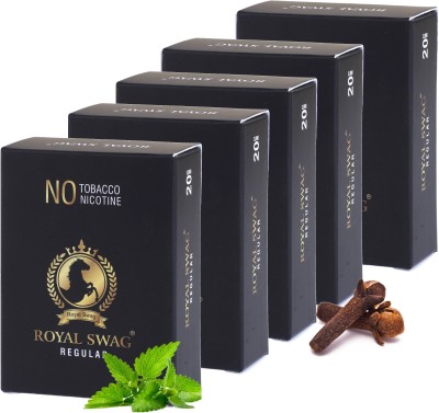 ROYAL SWAG King Size Regular Flavoured Tobacco-Free Nicotine Free Smokes Smoking Cessations(Pack of 80)