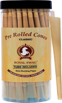 ROYAL SWAG Pre Rolled Cones Rolling Papers with Filter Tips (110 MM) Long Cones 200 Count Smoking Cessations(Pack of 200)