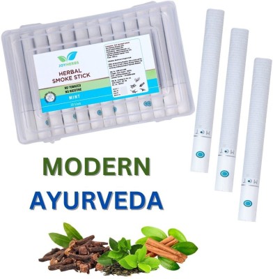 JOYHERBS Mint Ayurvedic Herbal Cigarettes - Tobacco and Nicotine Free 1 Packs 25 Smokes Smoking Cessations(Pack of 25)