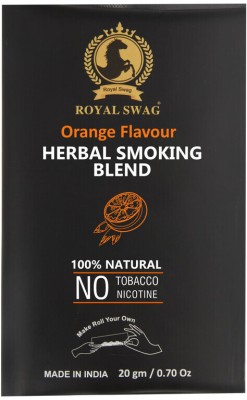 ROYAL SWAG Ayurvedic Smoking Mixture orange Flavor Tobacco & Nicotine Free Natural Herbal Smoking Cessations(Pack of 1)