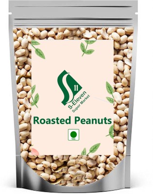 S Eleven Super Market Skin Removed Roasted Salted Peanuts/Plus Groundnut/Namkeen Singdana(1 kg)