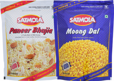 SATMOLA Namkeen Combo - Paneer Bhujia + Moong Dal(2 x 350 g)