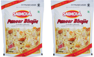 SATMOLA Paneer Bhujia Fried Snack Mix with Dry Fruits – Pack of 2 (Each 300g)(2 x 300 g)